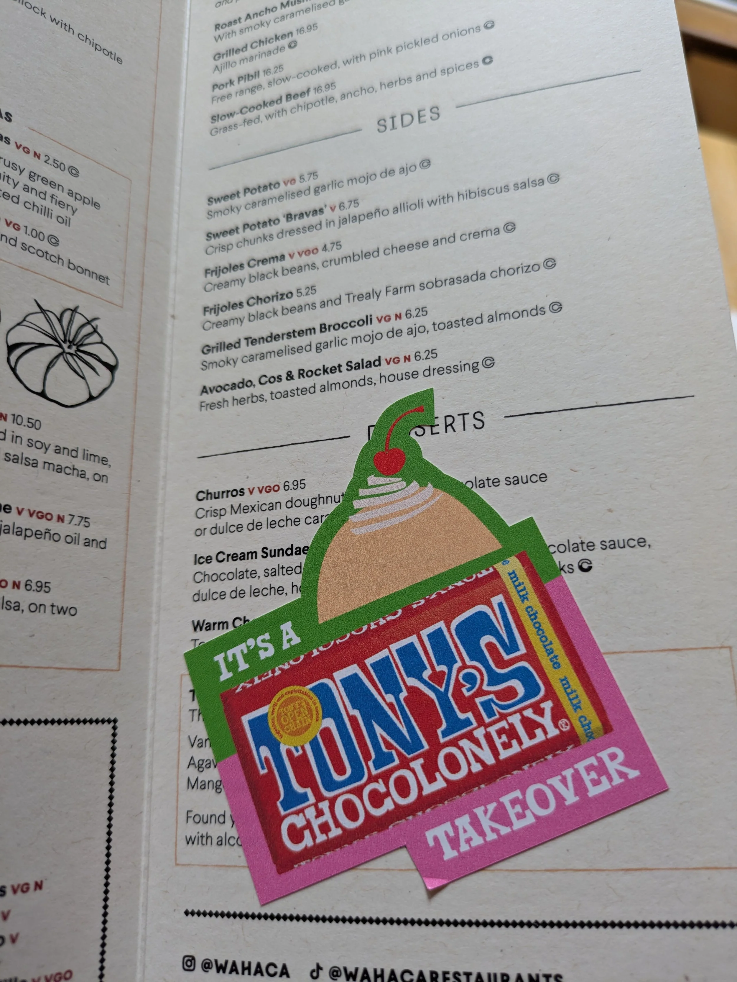 Wahaca x Tony’s Chocolonley