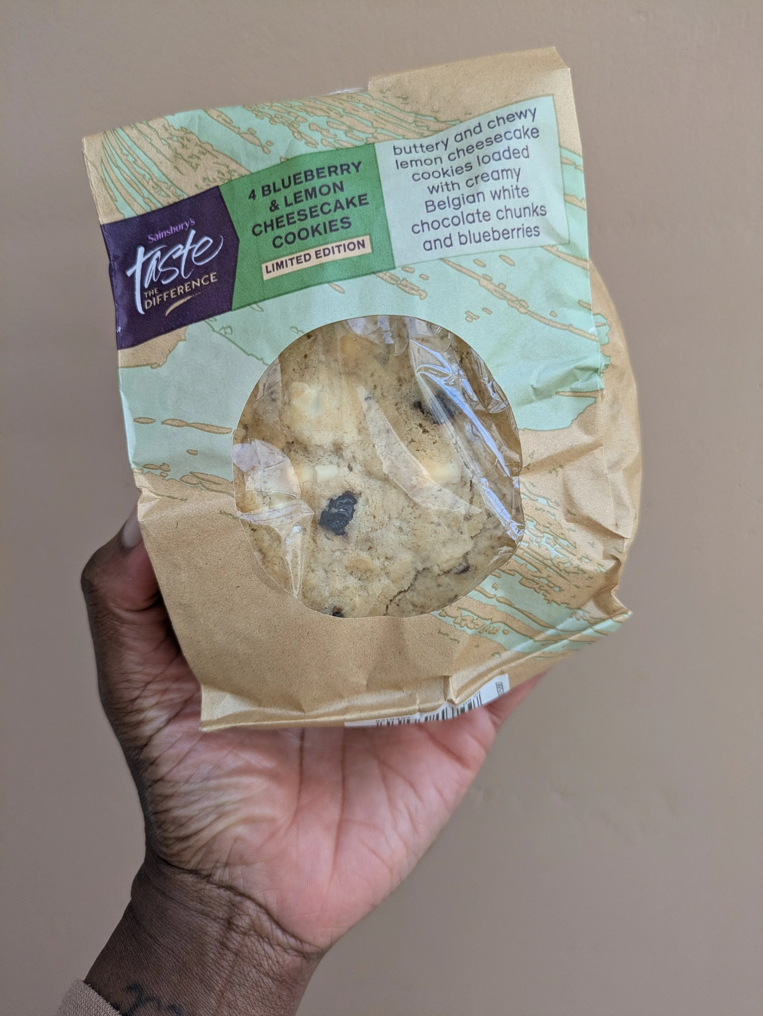 Taste the Difference Blueberry and Lemon Cookies £2.25, Sainsburys