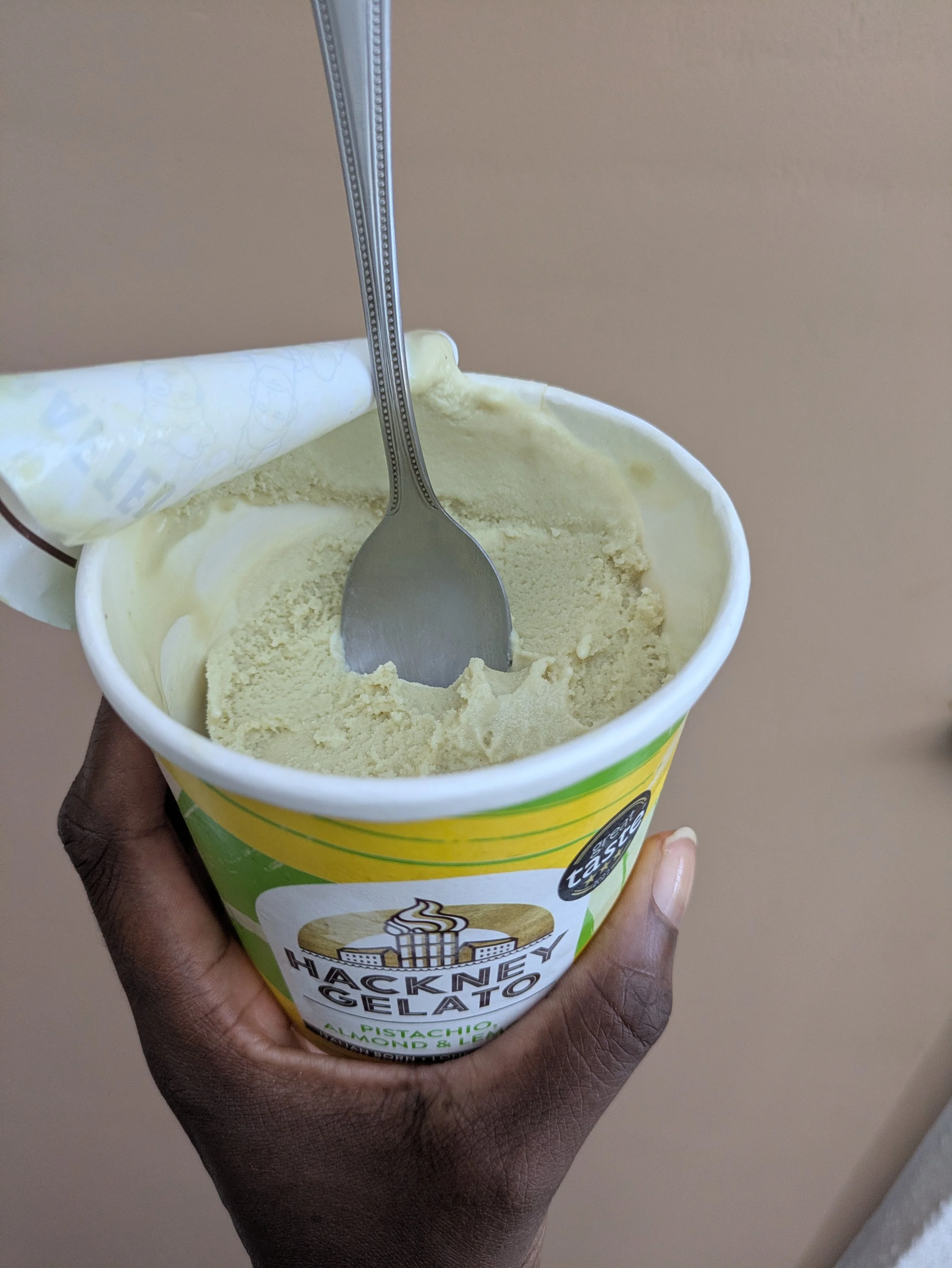 Hackney Gelato: Pistachio Almond &amp; Lemon