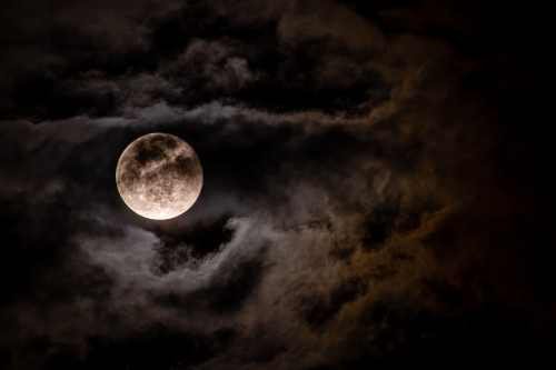 Spooky halloween moon