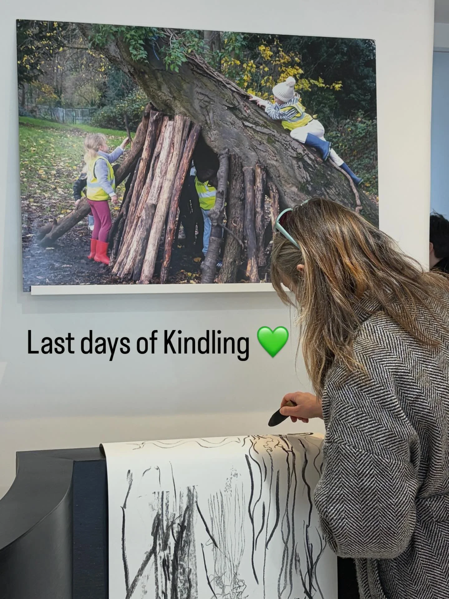 Kindling closes on Thursday.
Dusk Walk &amp; Draw and closing party on Thursday evening - DM for info.

@sqft.space and @jacquelinenicholls it&rsquo;s been brilliant working with you both, thank you. ❤️