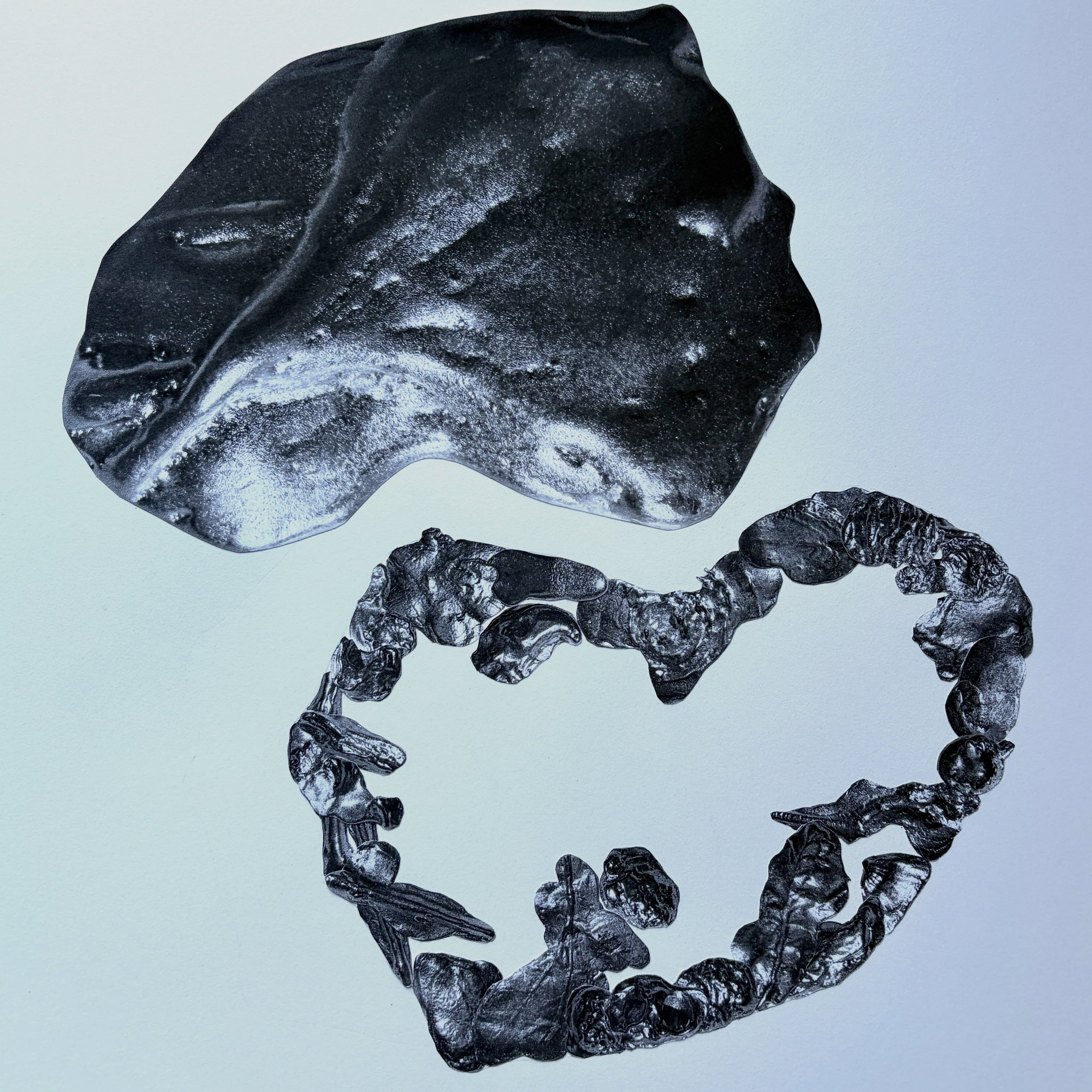 Pewter Objects #photographed and #collaged