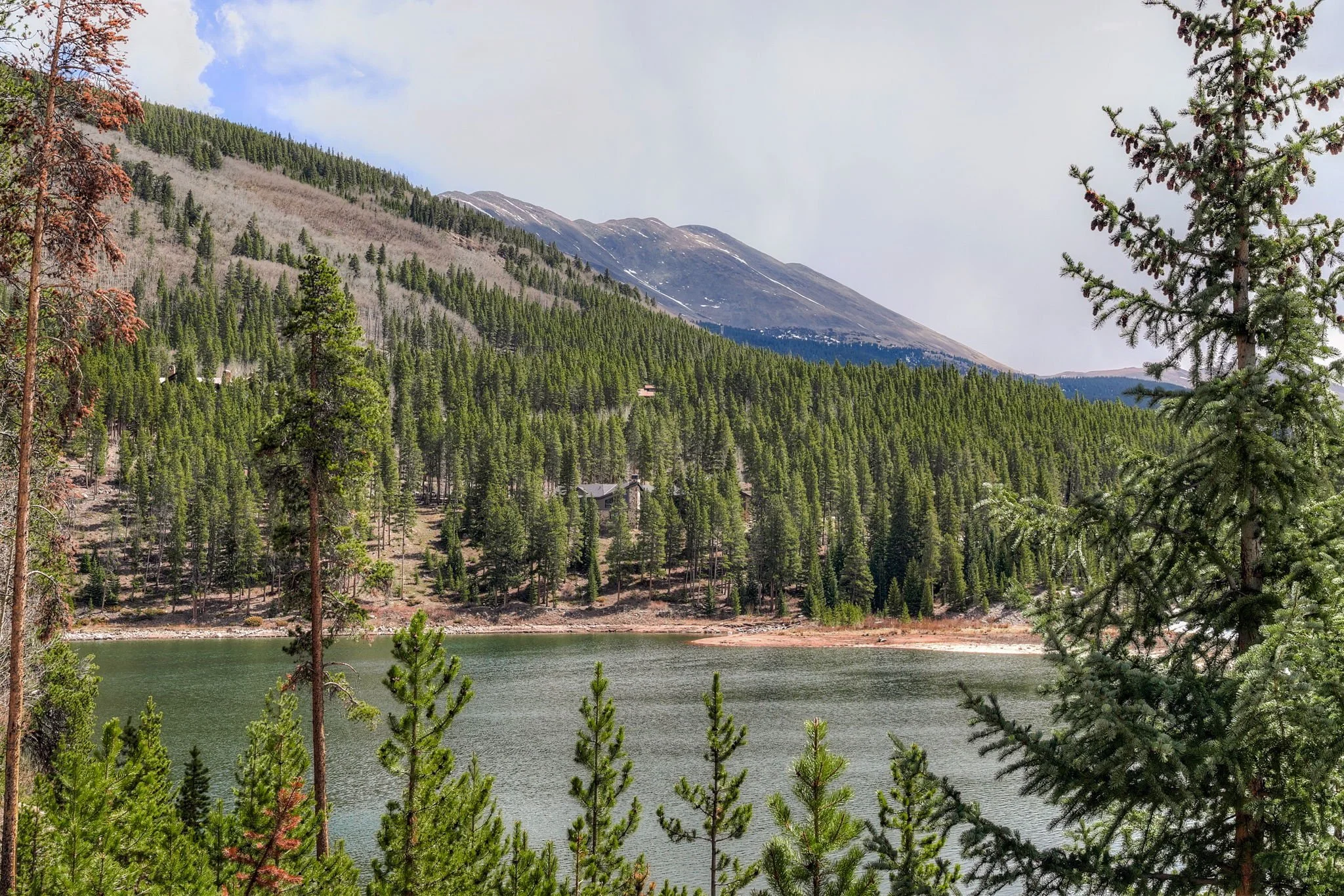 Blue River Goose Pasture Tarn as seen from the Lakeshore Subdivision