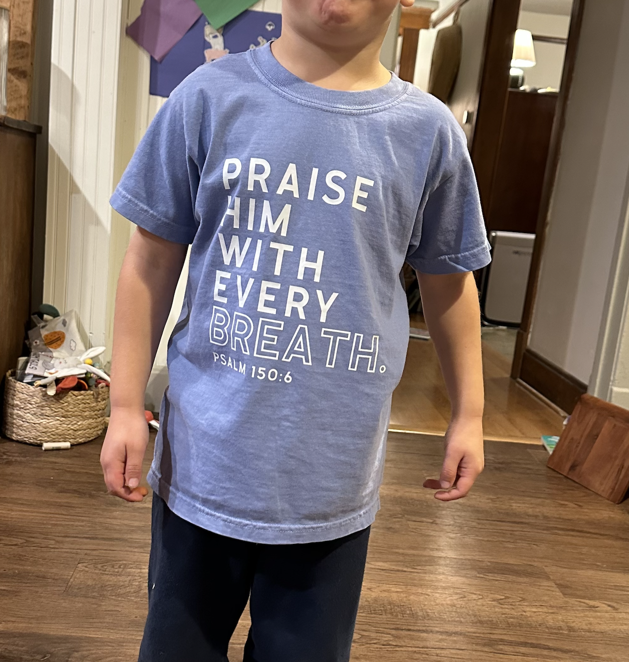 Every Breath Praise Him youth short sleeve t-shirt