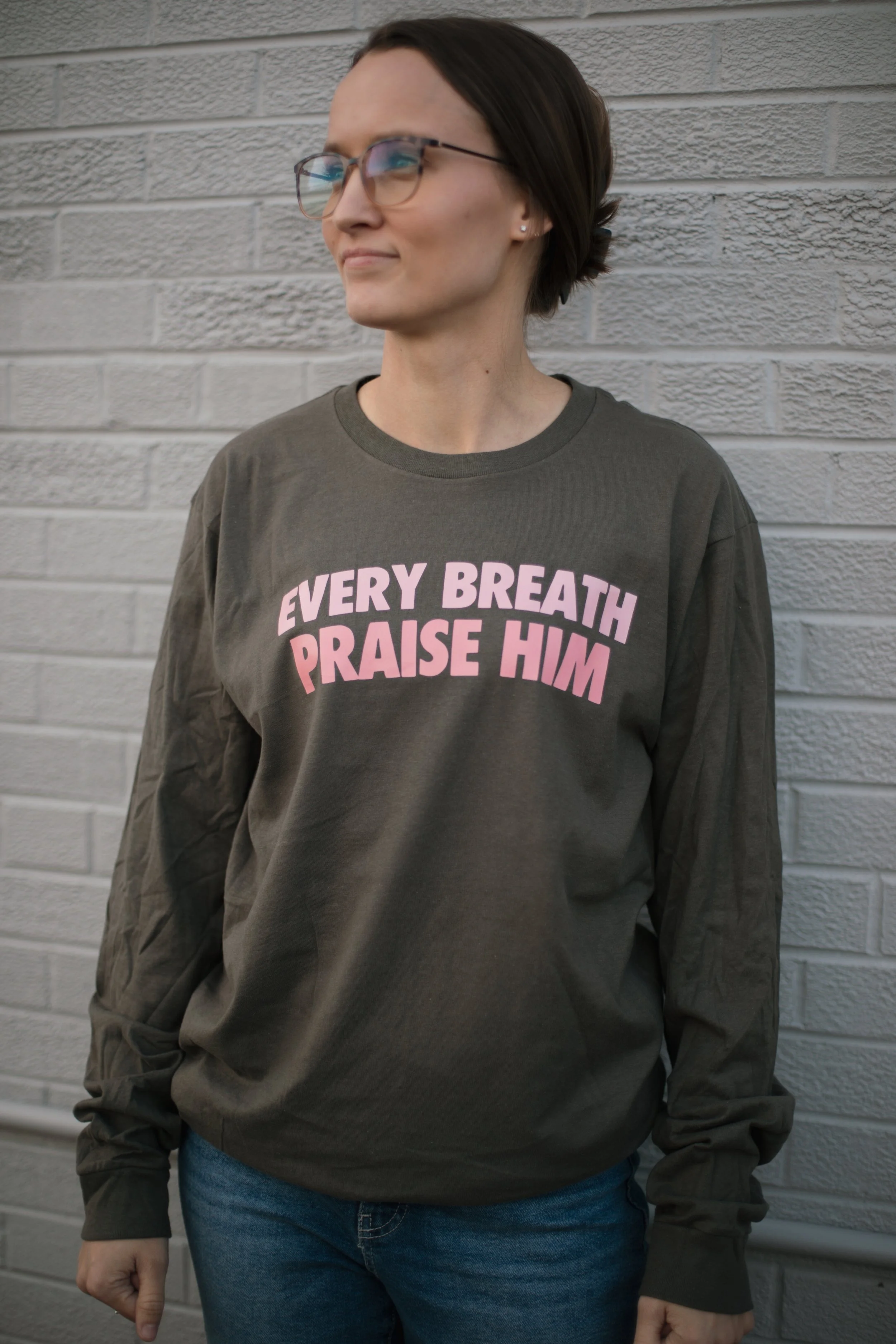 Every Breath Praise Him long sleeve t-shirt
