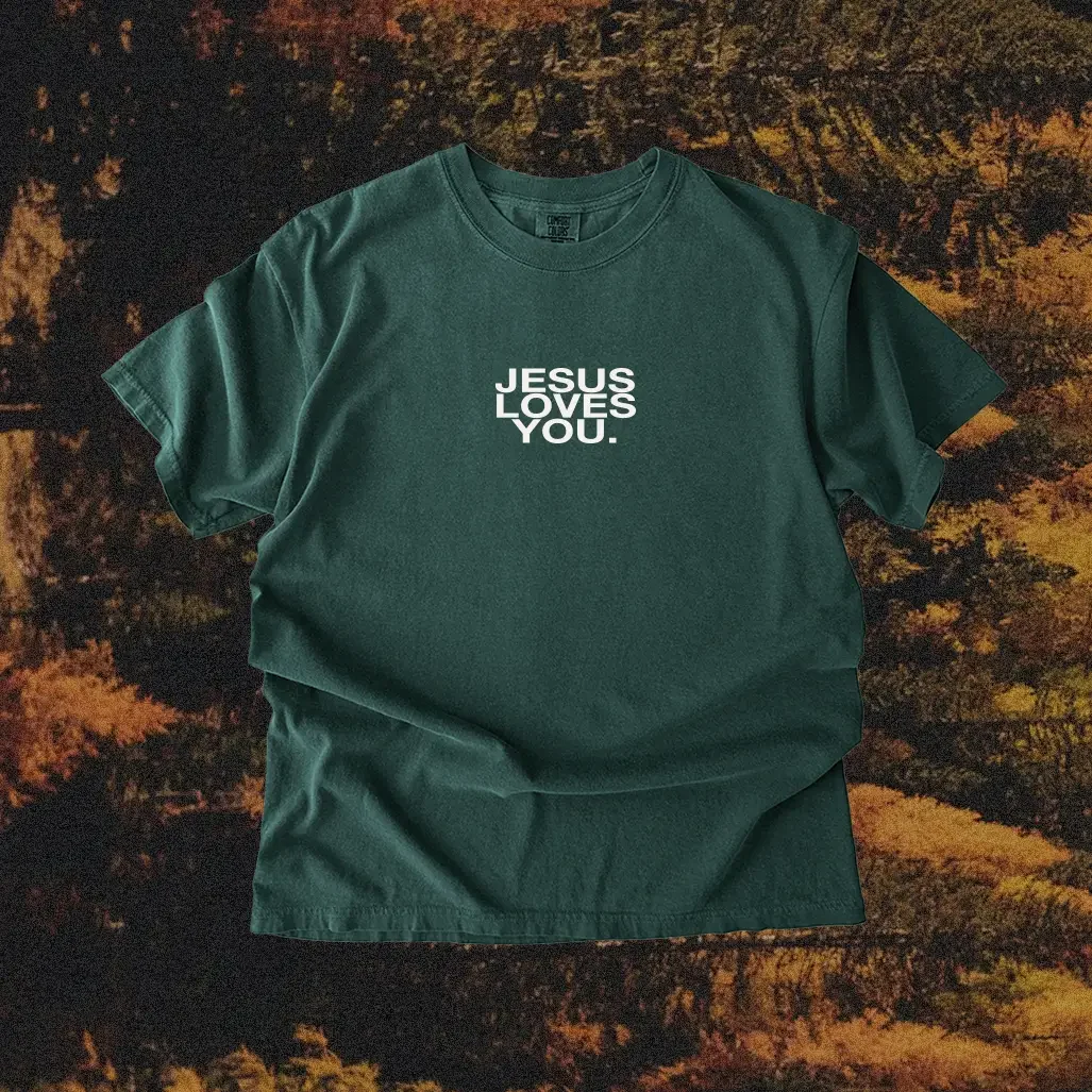 Jesus loves you short sleeve tee