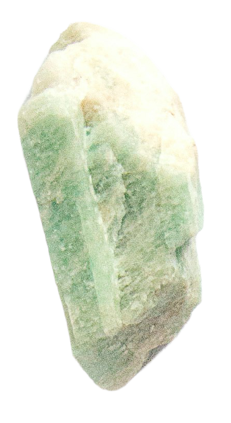 Floating limestone colored crystal or rock