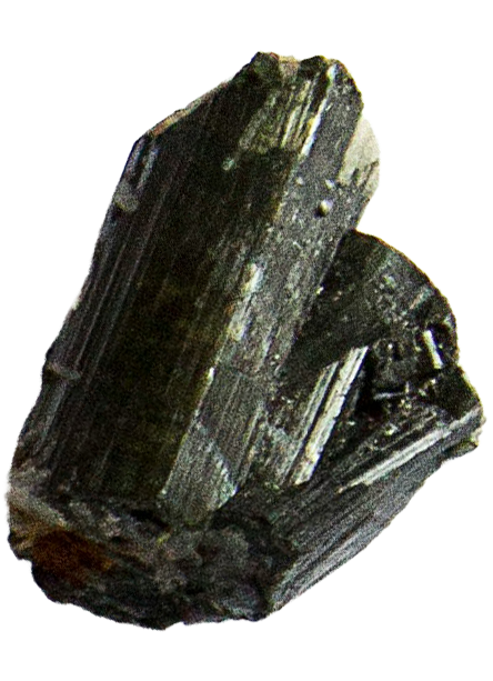 Floating black crystal