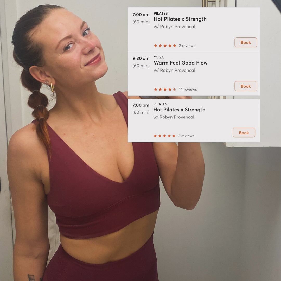 Hi friends! π
If you’re up for a mix of strength and calm, come move with me at @alignyogaorillia
Tuesday mornings:
• 7:00 am - Hot Pilates x Strength (the early birds know the secret!)
• 9:30 am - Warm Feel Good Flow (perfect