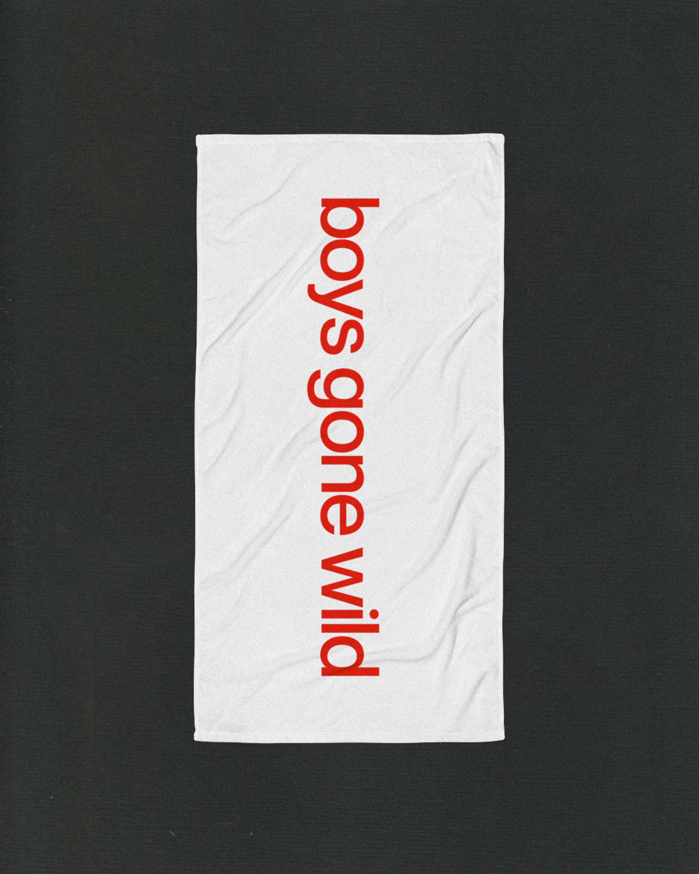 "BOYS GONE WILD" BEACH TOWEL