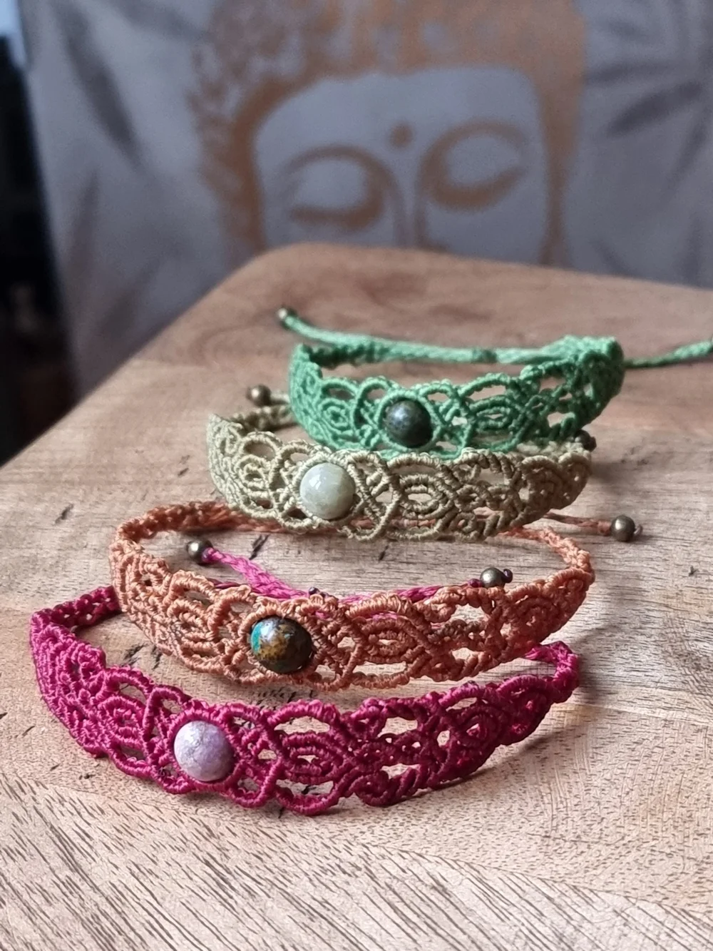 Macrame Bracelet With Gemstone — MOONCHILD Holistic Healing