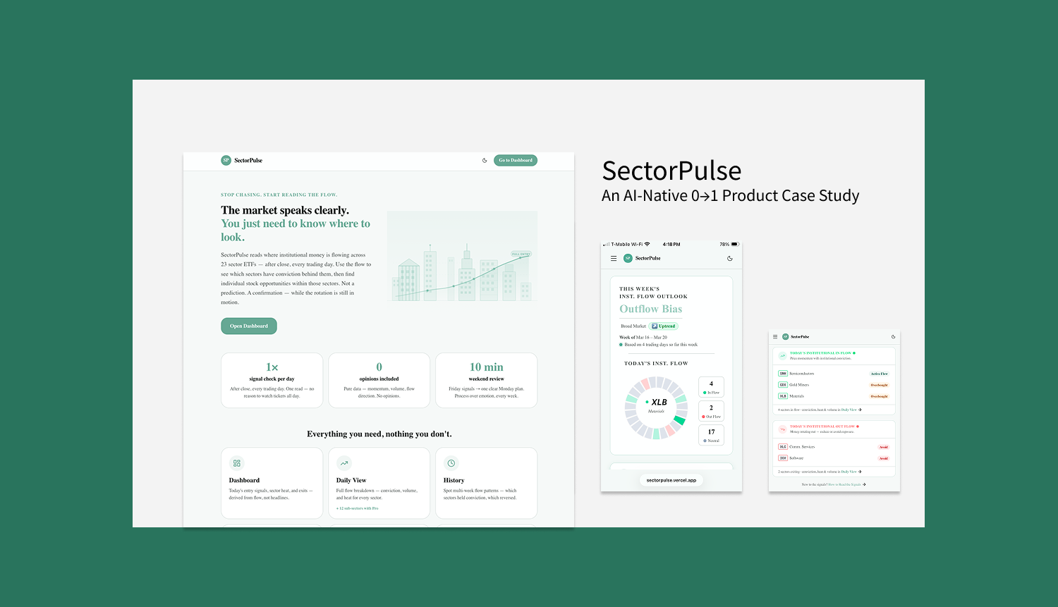 SectorPulse - An AI-Native 0→1 Product Case Study