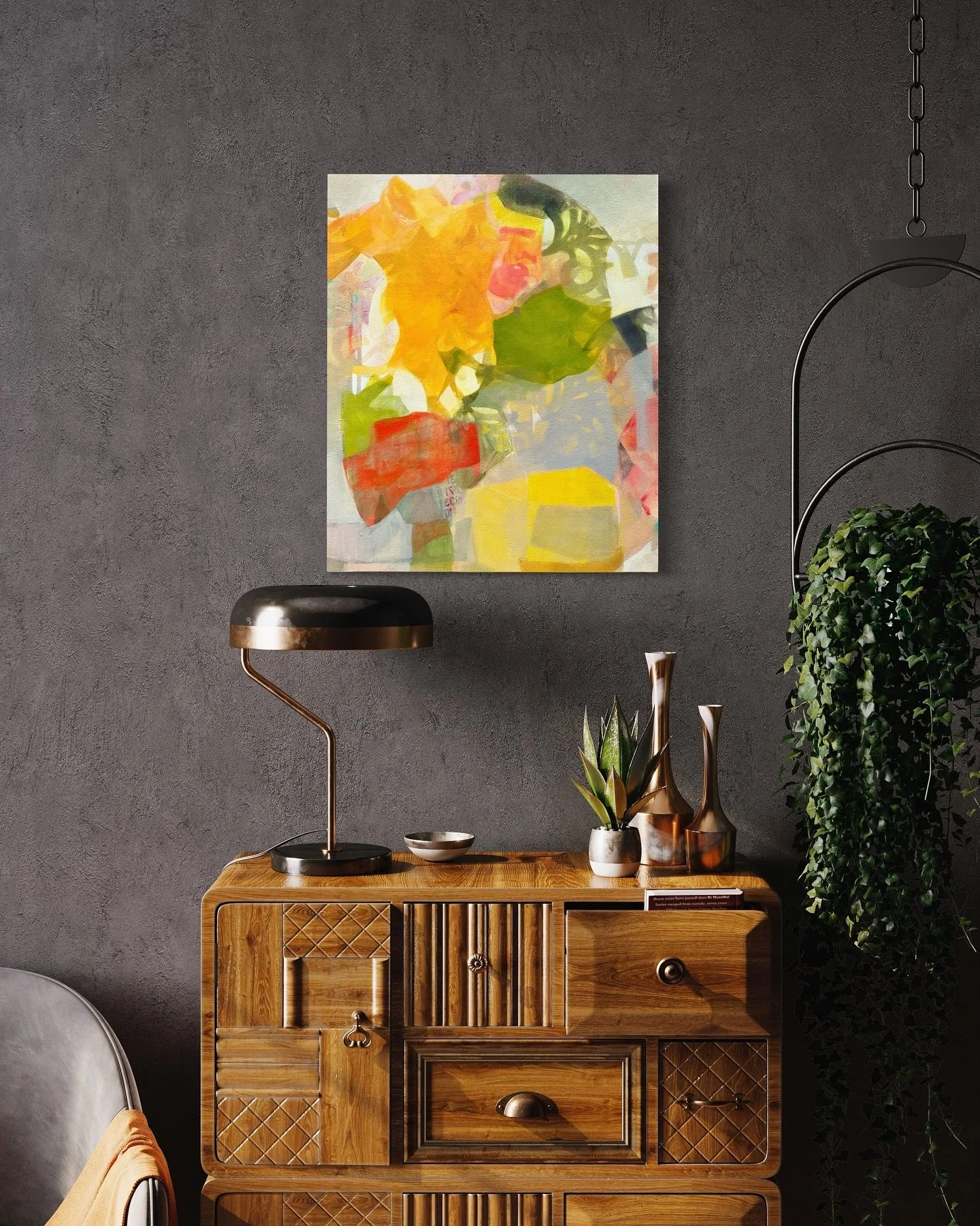 This little beauty is back in my studio after being out on loan. It feels light, open, tender, free. The first thing I did when I saw it again was take a long, deep breath. 

The title, CATHEDRAL REFLECTION, was inspired by Mary Oliver&rsquo;s poem, 