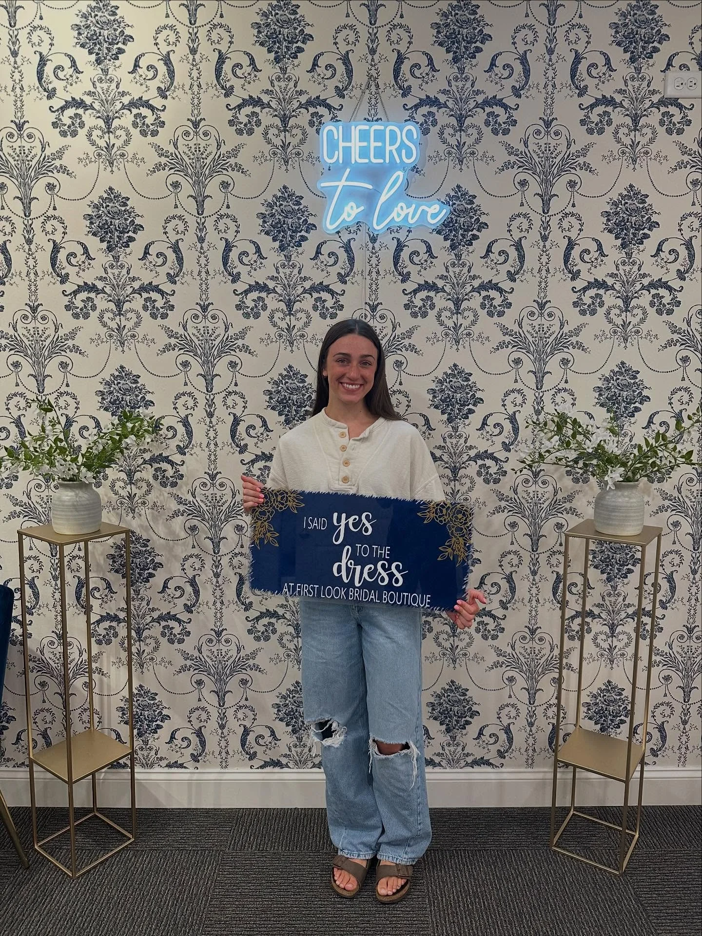 Huge congratulations to Madeline! She found her dream dress, and it was absolutely &ldquo;Love at First Look.&rdquo; Thanks so much for all your support! 🥂💙✨