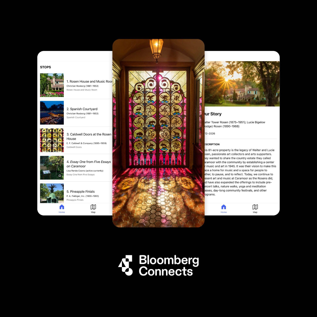 Caramoor Launches Free Digital Guide to the Estate's Gardens, Grounds and History on Bloomberg Connects