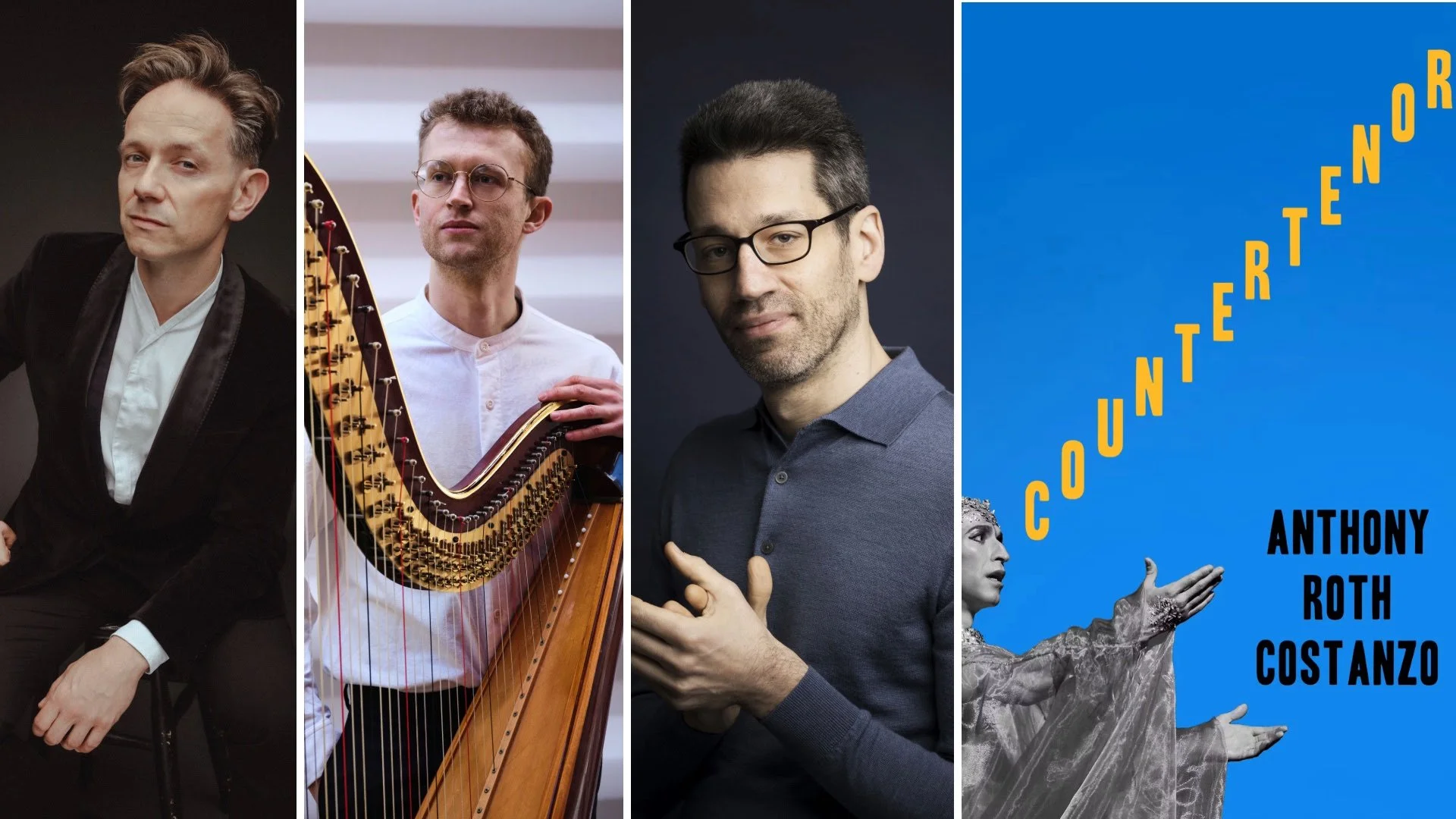 Oct &amp; Nov: Classical Music Highlights at Caramoor - Countertenor Iestyn Davies and Harpist Oliver Wass, Pianist Jonathan Biss, and Anthony Roth Costanzo on his New Book