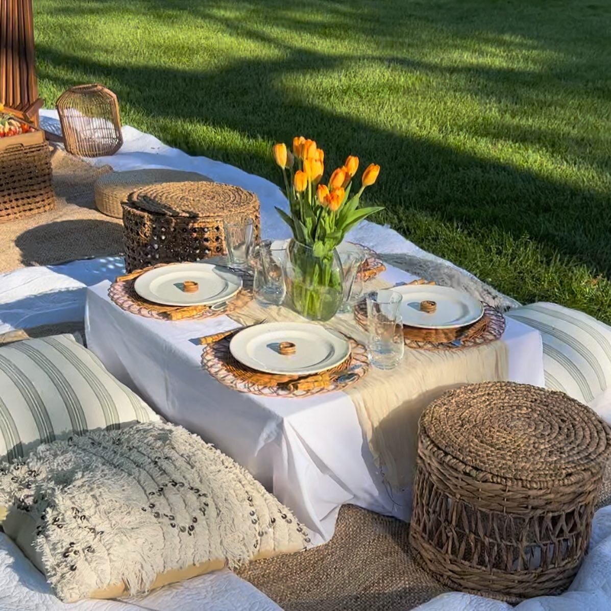 With weather like this, who wouldn&rsquo;t want to eat outside? A quick snap from last weekend&rsquo;s double date set up in the park. 🌱

#thepicnicconnection #luxurypicnics #smallbusiness #bayarea #picnicideas #springtime #datenight