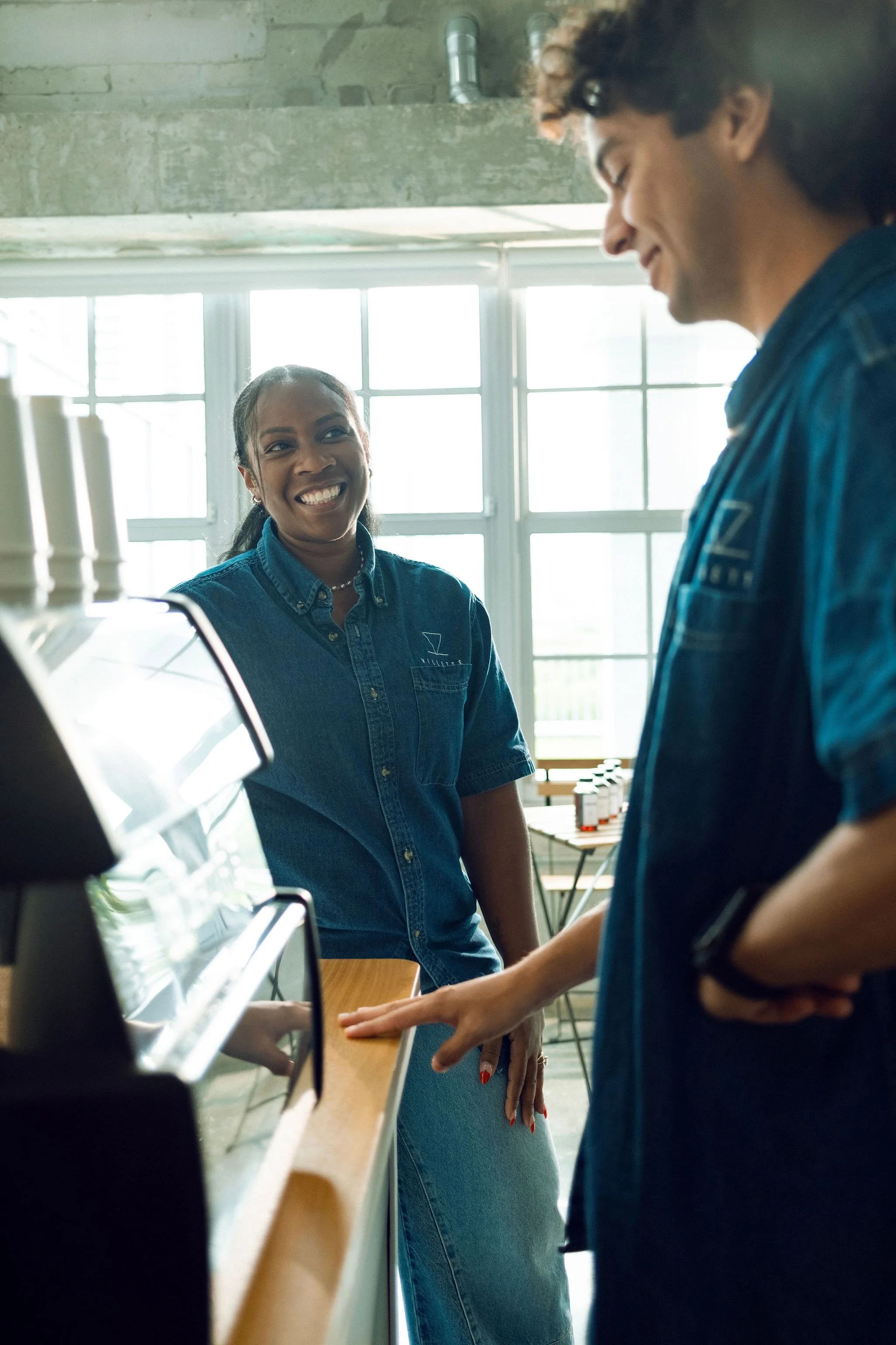 Two baristas at Miami branded event by Villette