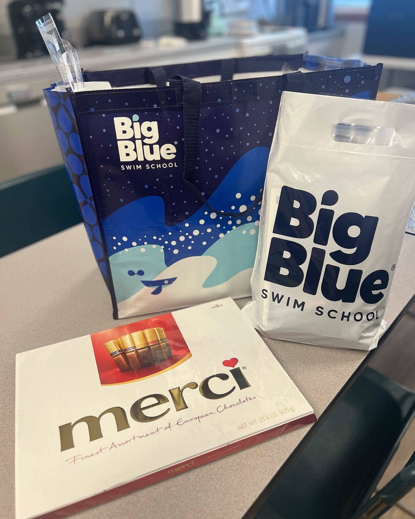 Thank you to our friends at @bigblueswimschools for these special gifts for our staff and students. 

@hiager2000 

#localsupportinglocal #community #annarbor #swimschool