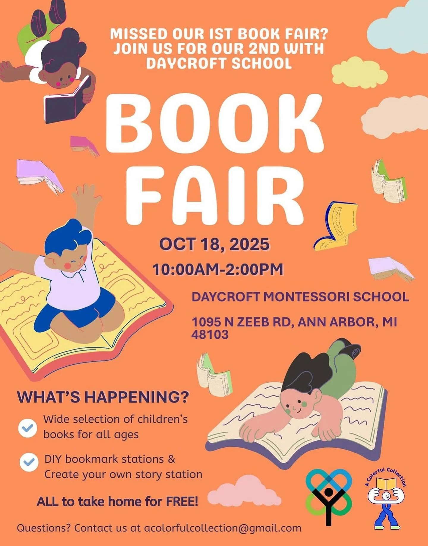 📚✨ Book Fair at Daycroft! ✨📚

We&rsquo;re thrilled to partner with A Colorful Collection for an upcoming Book Fair on October 18 from 10 AM&ndash;2 PM at Daycroft School! This event is open to the public, as well. 

Discover a wide selection of chi