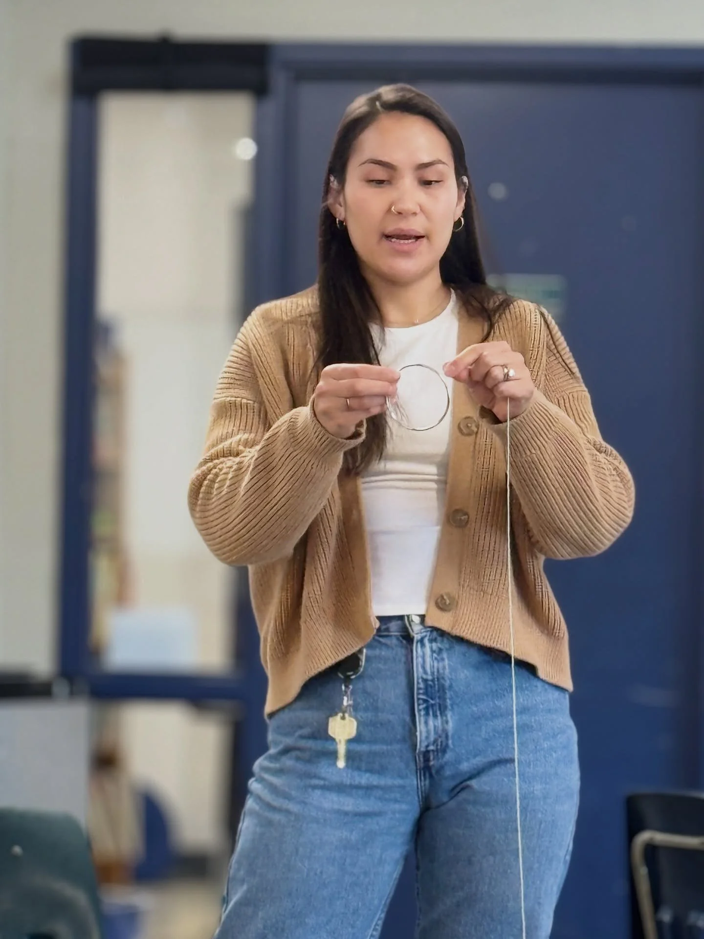 ✨ Today our office manager shared a beautiful piece of her heritage with our community. As a member of the Little Shell Chippewa Tribe of Montana, she presented a traditional dream catcher &mdash; an art form that originates from the Ojibwe people.


