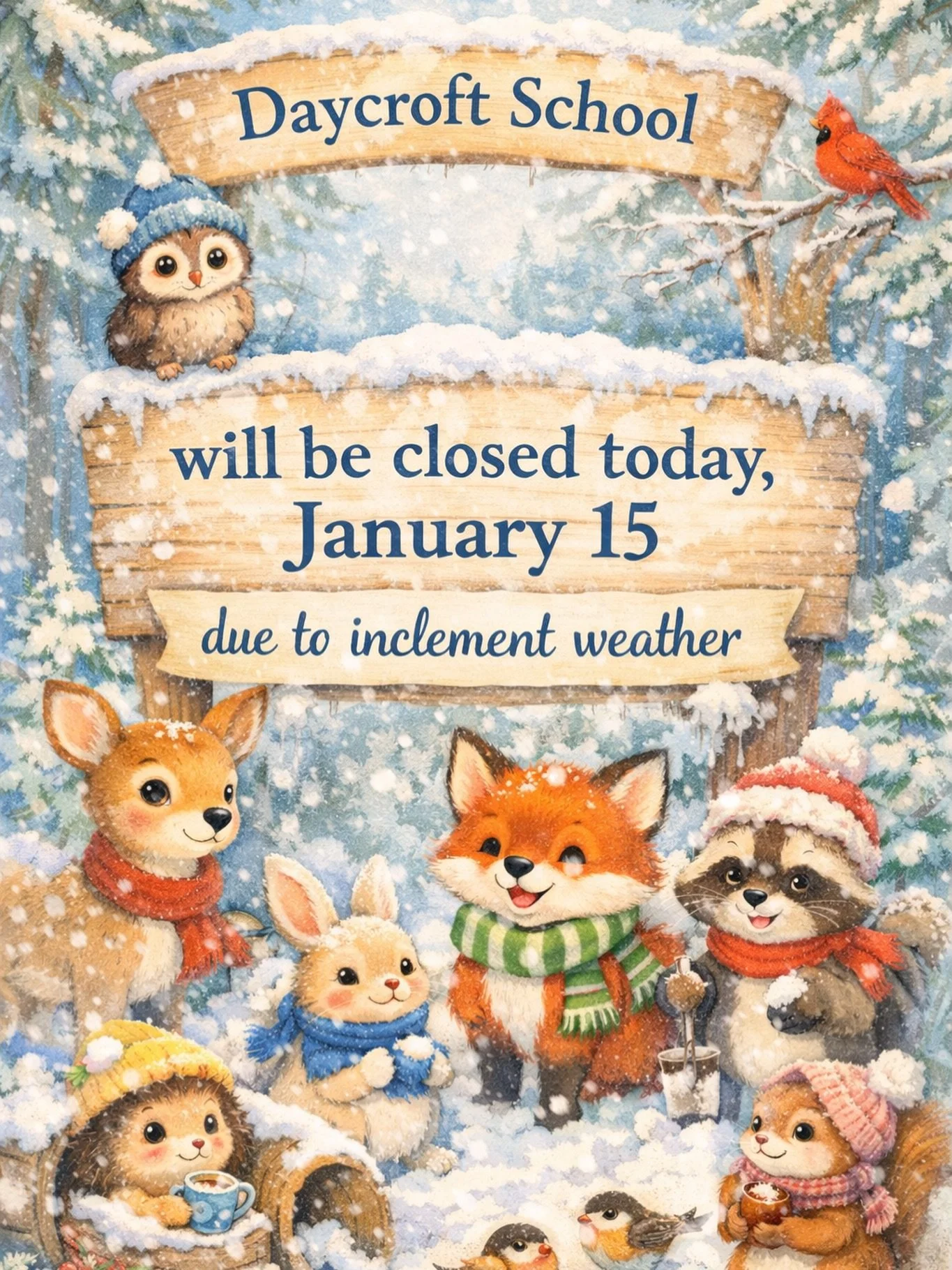 Stay warm and safe❄️