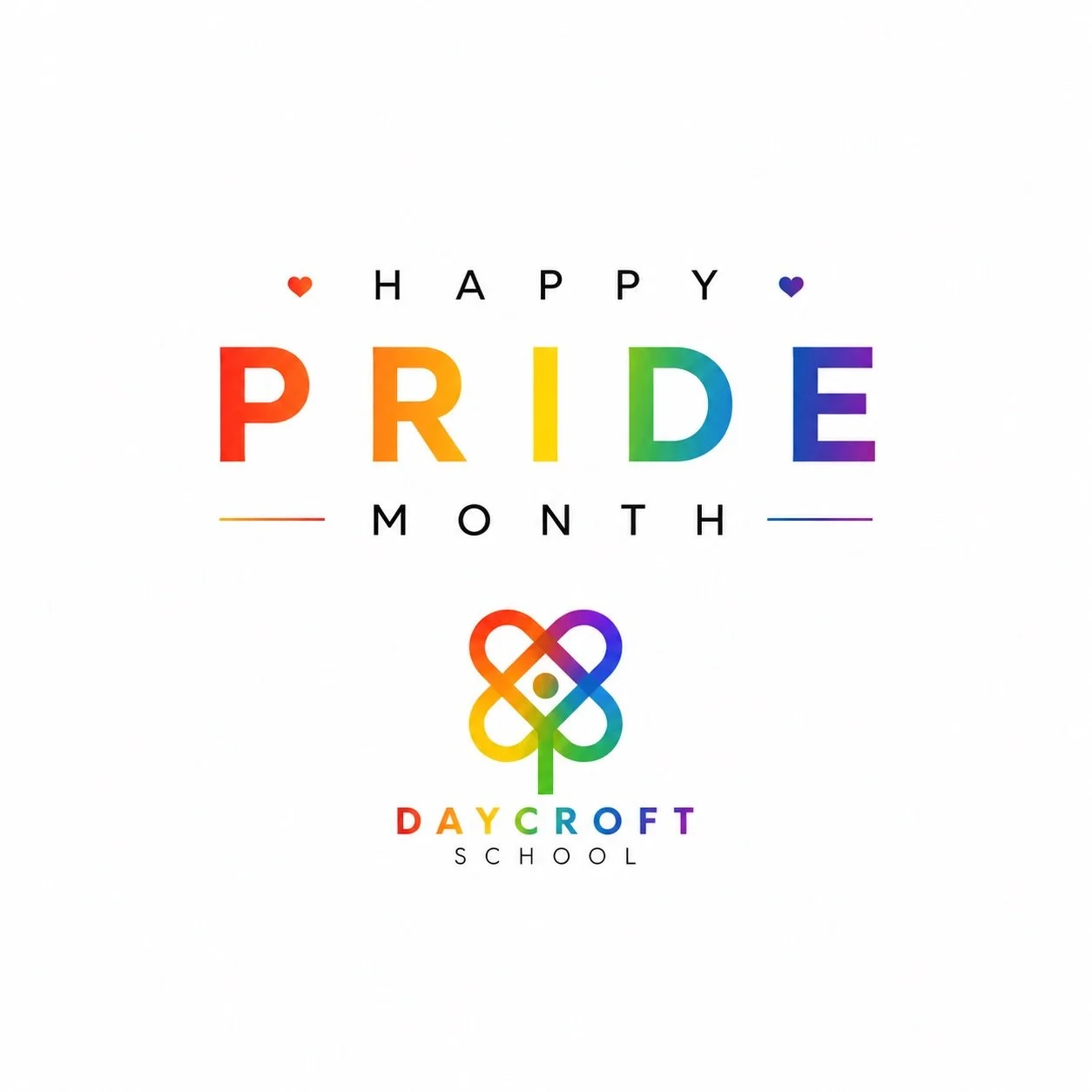 Happy Pride Month! 🌈

At Daycroft School, we believe every child deserves to feel seen, valued, respected, and celebrated for who they are. Pride Month is an opportunity to recognize the importance of inclusion, kindness, empathy, and belonging with
