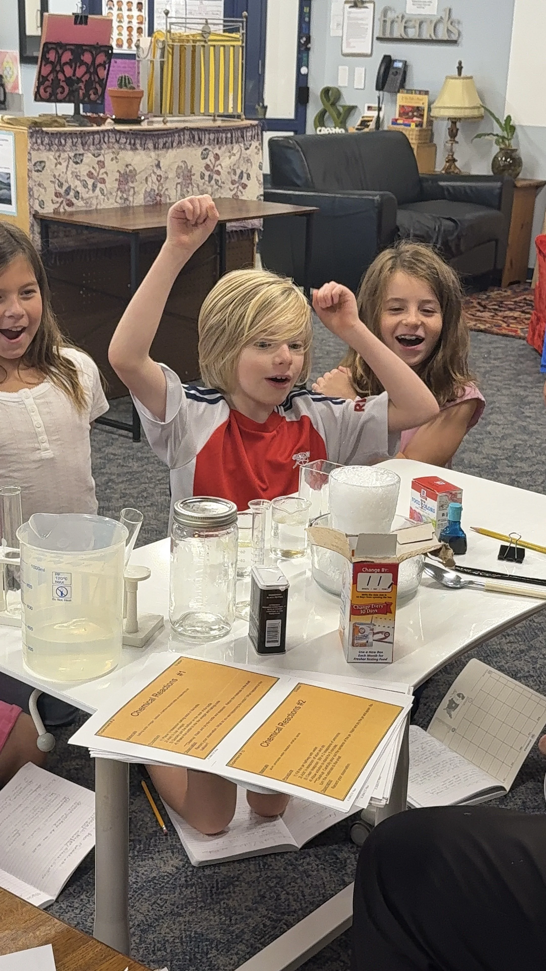 Montessori upper elementary student science lesson