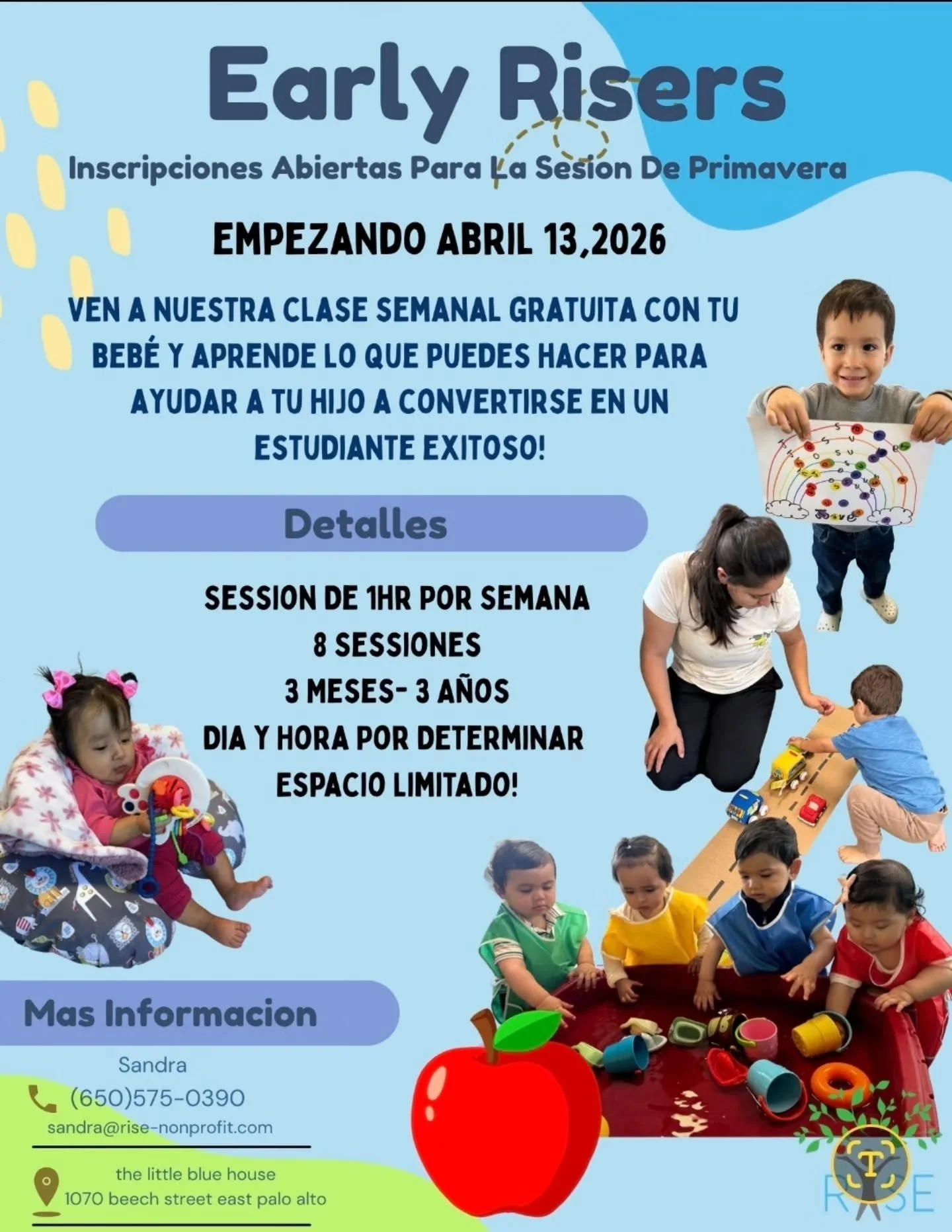 Limited spots available, with registration closing on April 2nd. Sign up today to avoid missing this wonderful opportunity.🍎

Hay plazas limitadas disponibles; el plazo de inscripci&oacute;n cierra el 2 de abril. &iexcl;Inscr&iacute;bete hoy mismo p