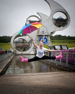 Dancing in puddles at 'Wheel 10'