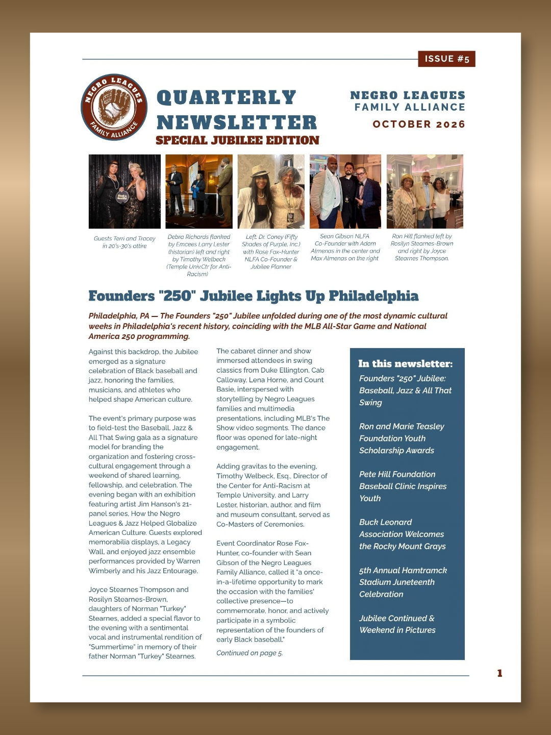 NLFA Quarterly Newsletter - October 2026