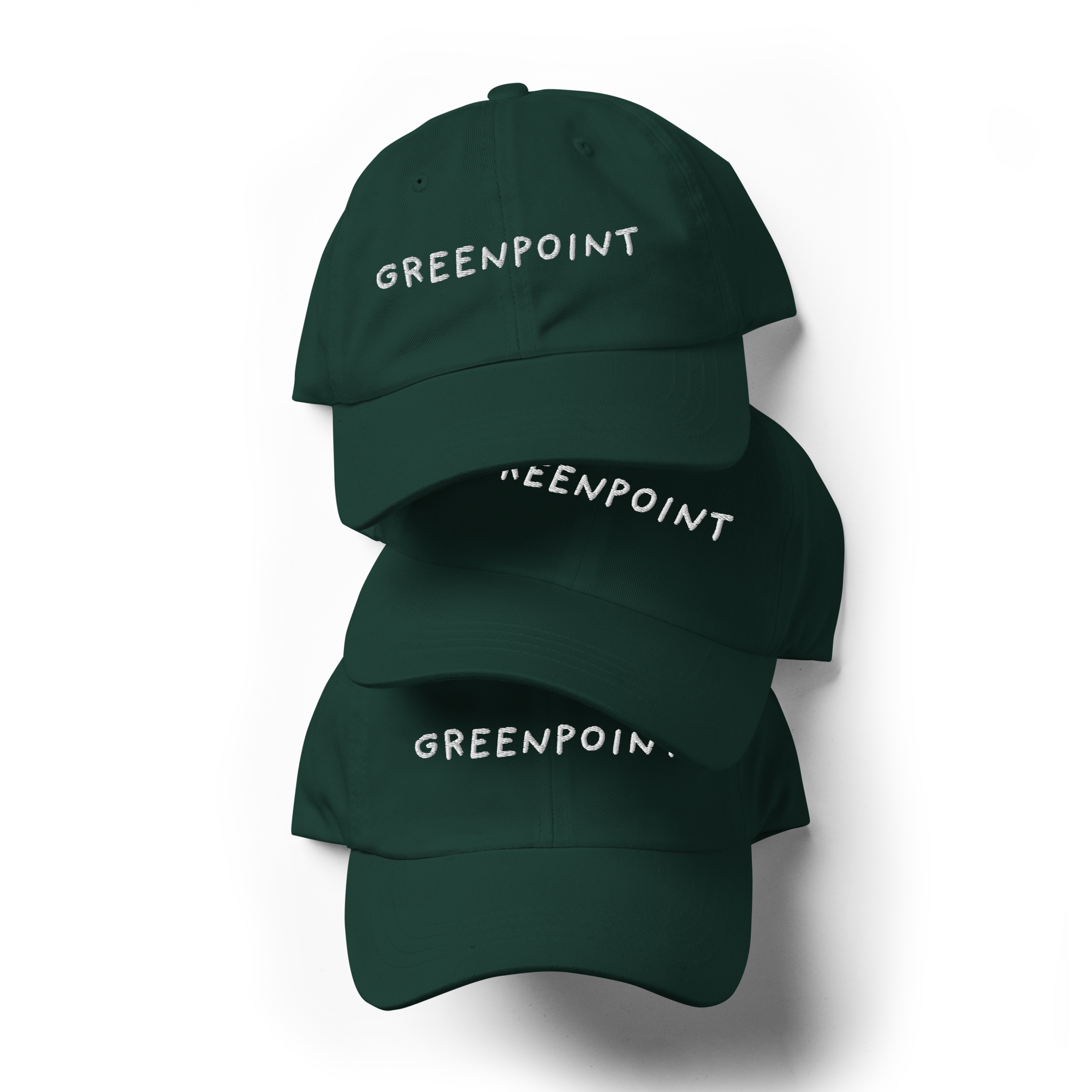 Greenpoint Cap - Forest Green:White3.png