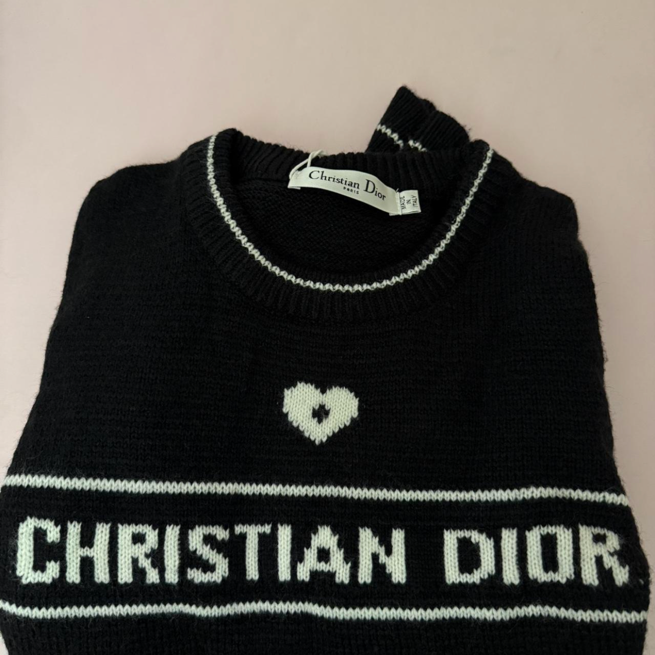 CD heart sweater