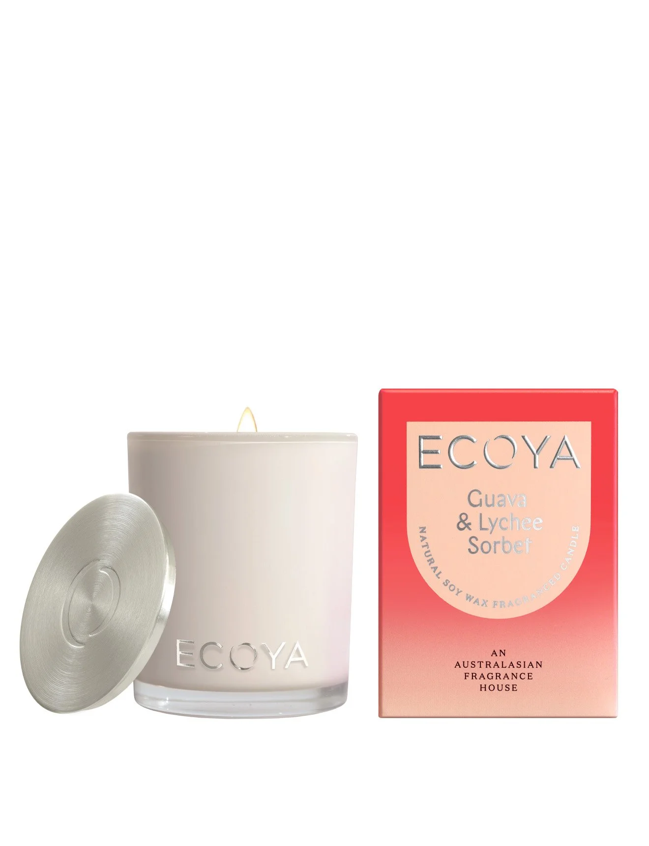 ECOYA Guava & Lychee Sorbet Mini Madison Candle