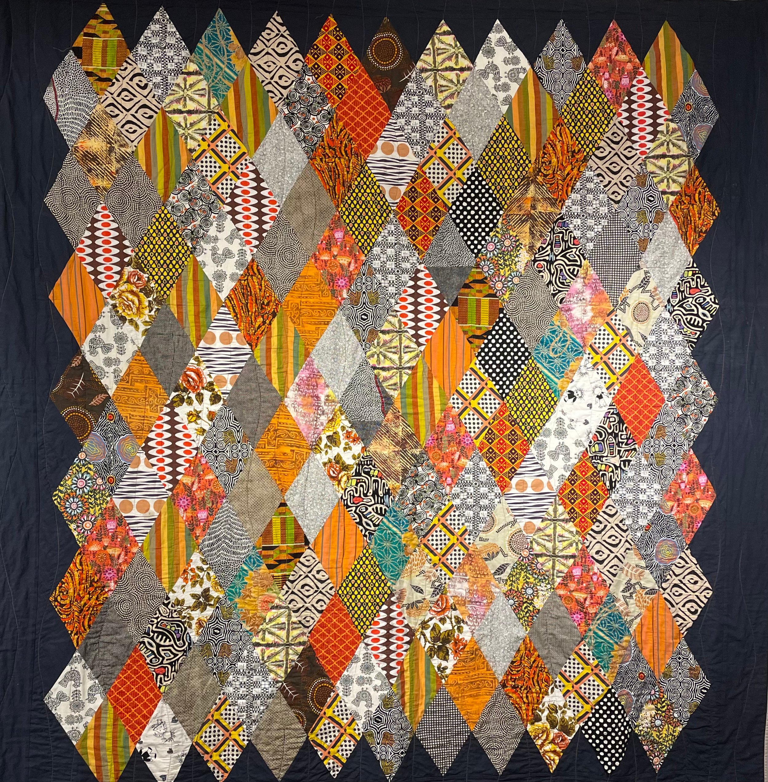 AFICAN QUEEN BED QUILT, 2013, 2020mm W x 2040mm L, NFS