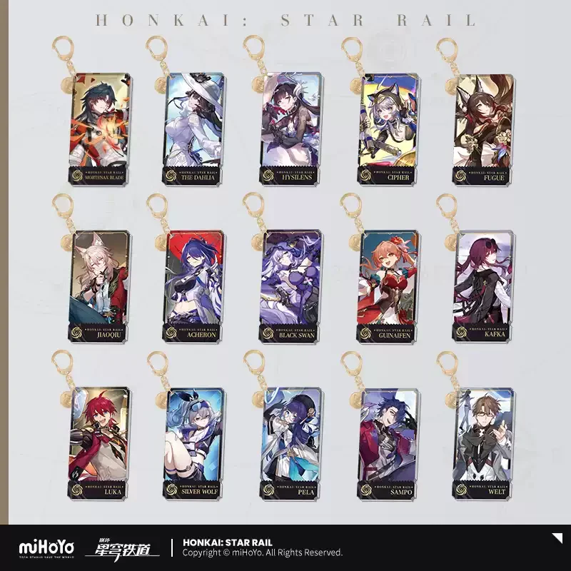 Pre-order Honkai Star Rail Keychains Painting Series
