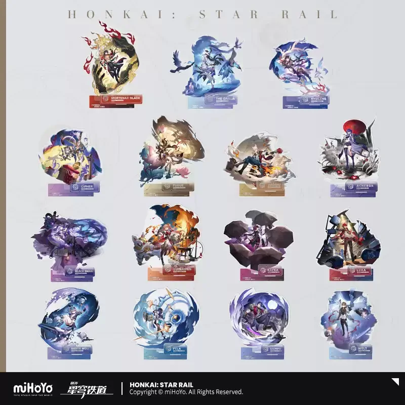 Pre-order Honkai Star Rail Acrylic Stands