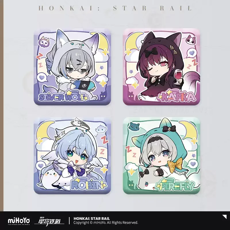 Pre-order Honkai Star Rail Girls Dormitory Series Q Version Square Badges