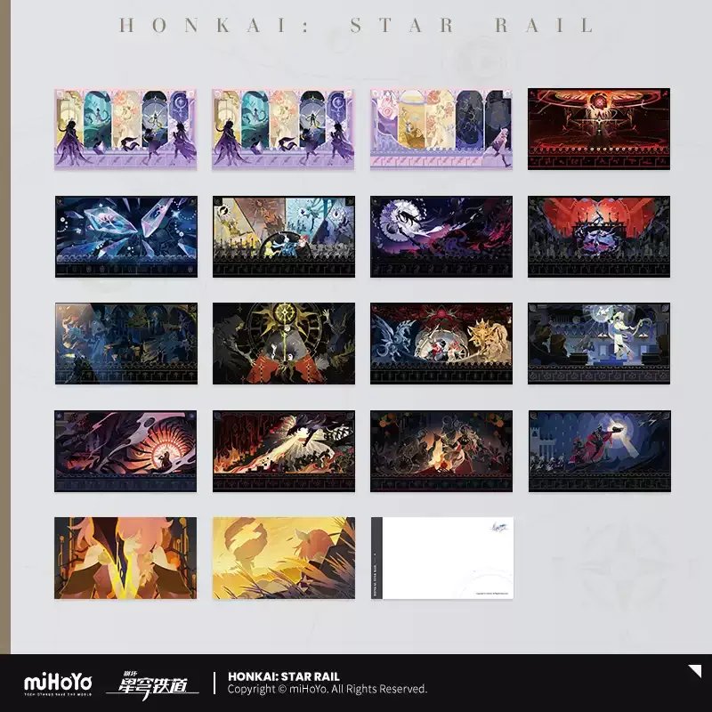 Pre-order Honkai Star Rail Re-Creation Scroll Series Postcard Set