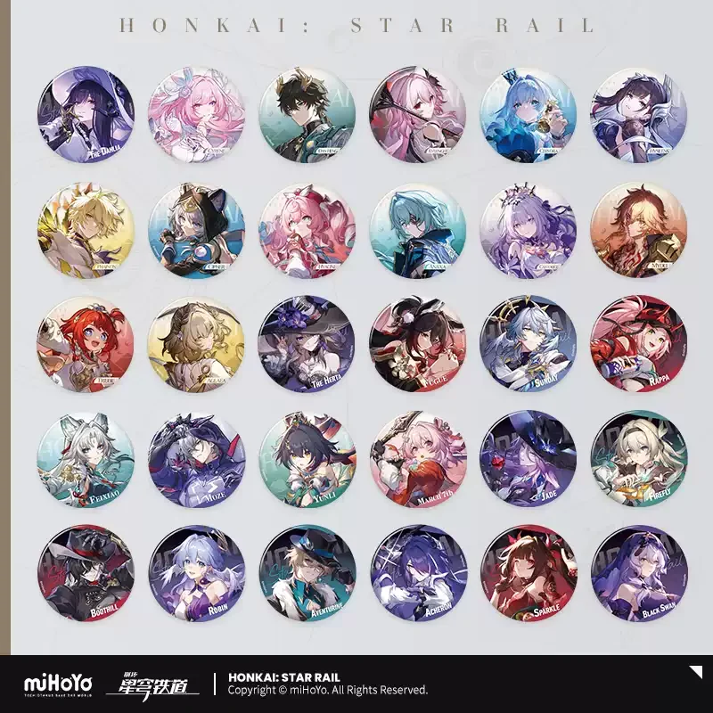 Pre-order Honkai Star Rail Interstellar Travel Series Badges