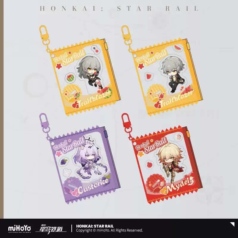 Pre-order Honkai Star Rail Fruity Summer Series Q-Version Keychain