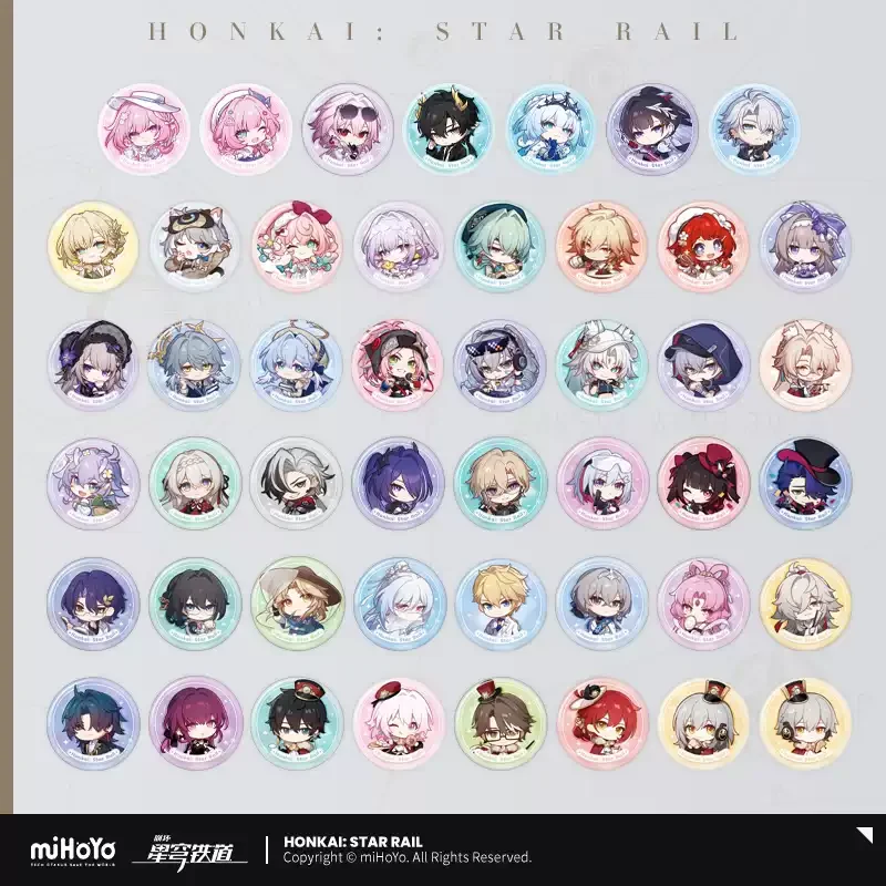 Pre-order Honkai Star Rail Anonymous Medal Series Badges