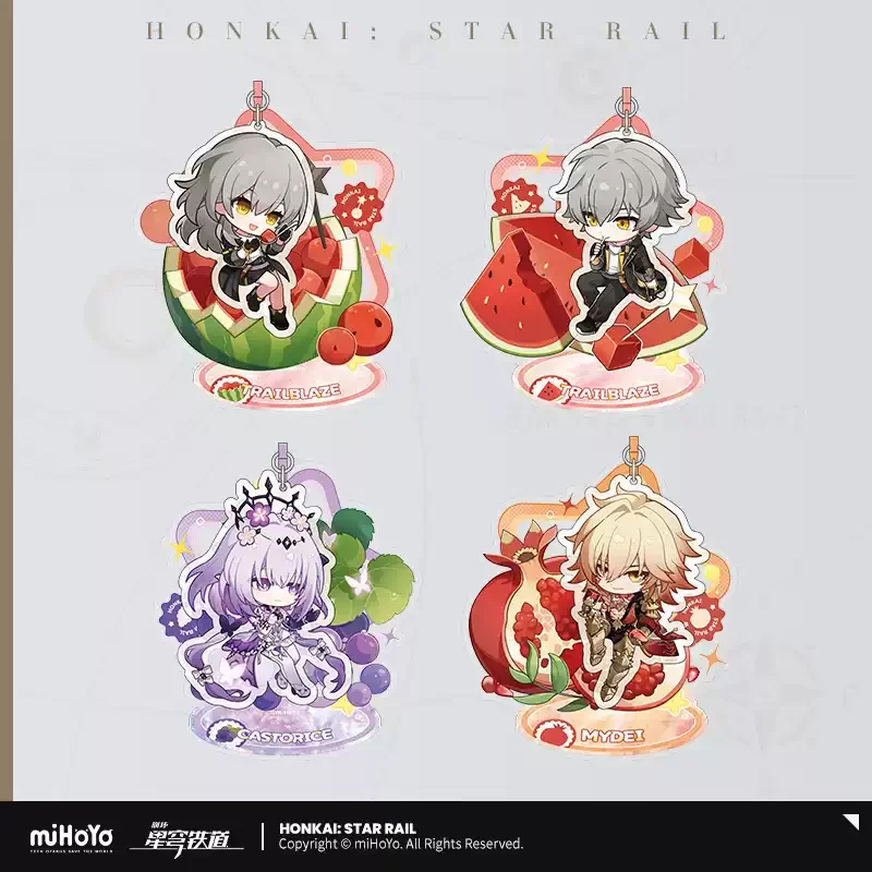 Pre-order Honkai Star Rail Fruity Summer Series Q-Version Pendant