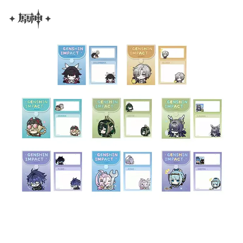 Pre-order Genshin Impact Q Version Emoji Nod-Krai Sticky Notes