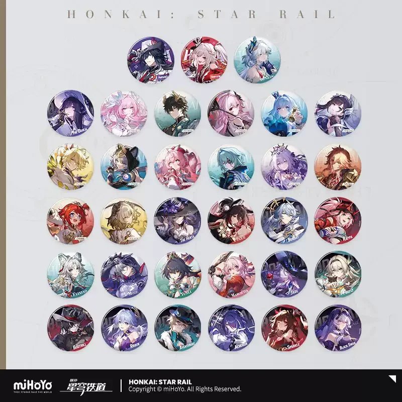 Pre-order Honkai Star Rail Interstellar Travel Series Badges