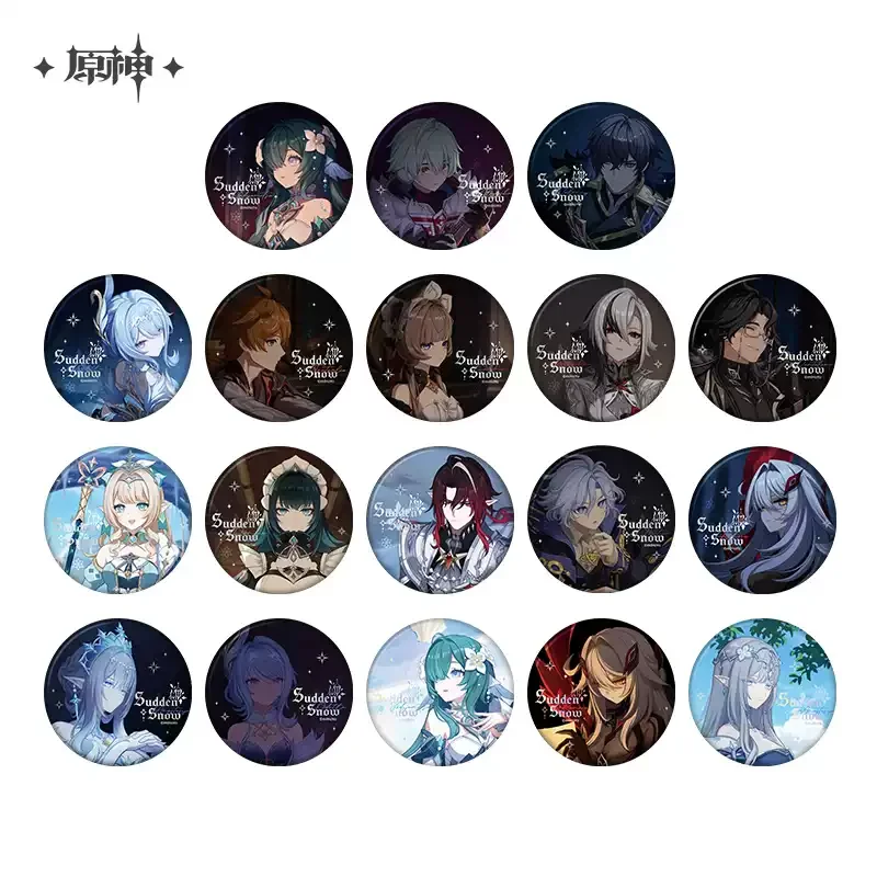Pre-order Genshin Impact Sudden Snow Series Badge Blind Box