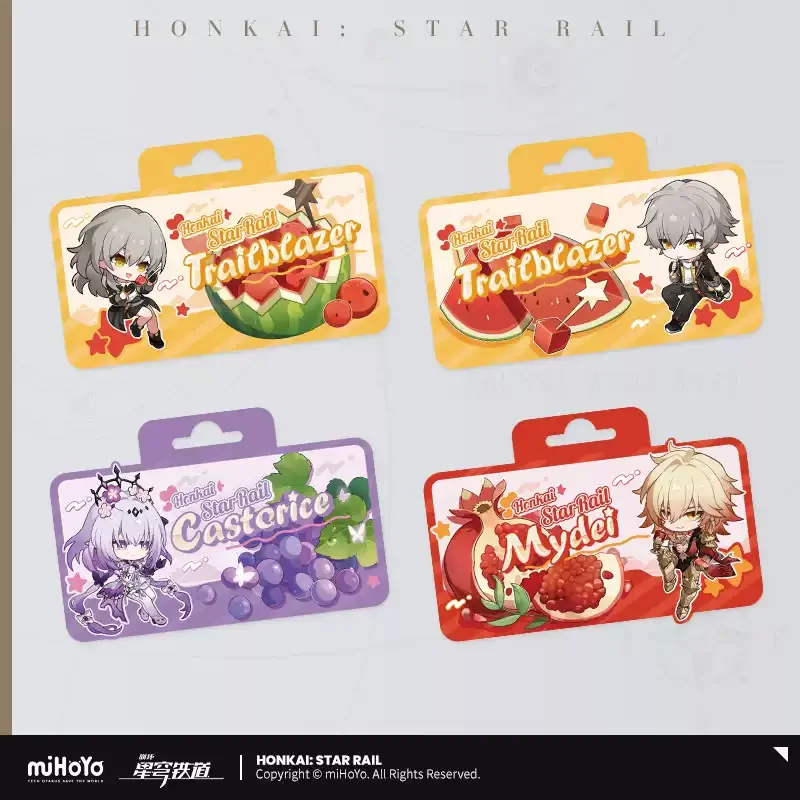 Pre-order Honkai Star Rail Fruity Summer Series Q-Version Acrylic Clips