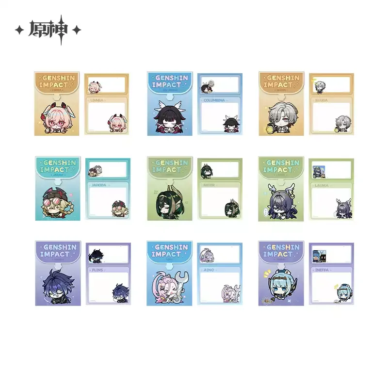 Pre-order Genshin Impact Q Version Emoji Nod-Krai Sticky Notes