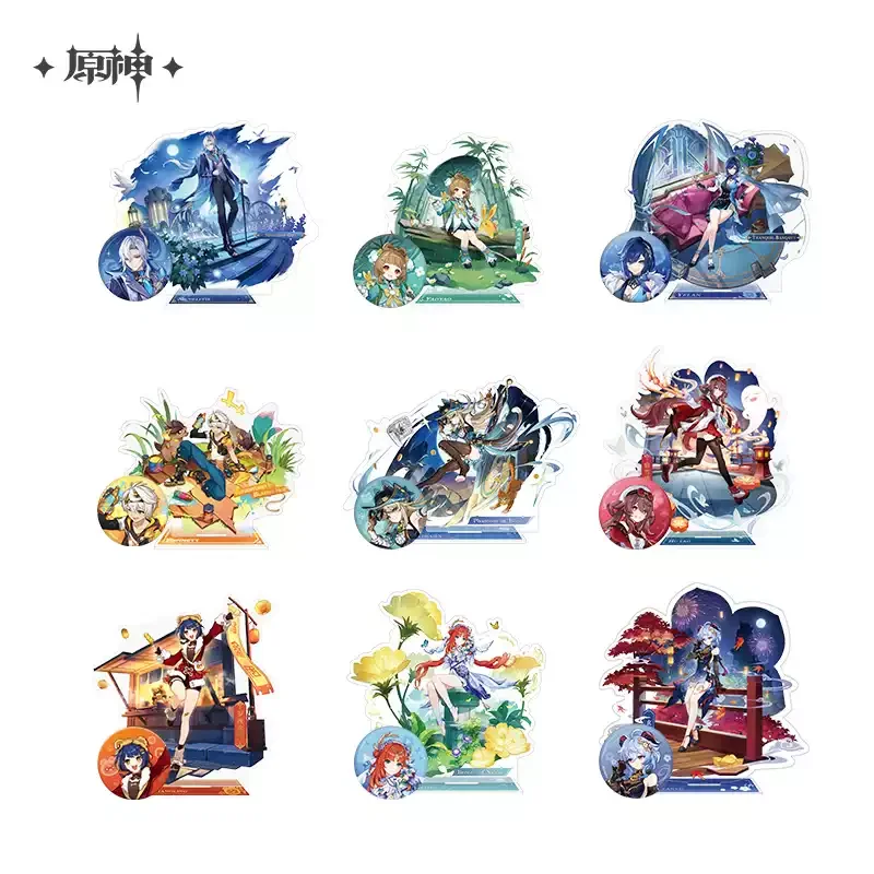 Pre-Order Genshin Teyvat Fashion Series Acrylic Stand/Badges