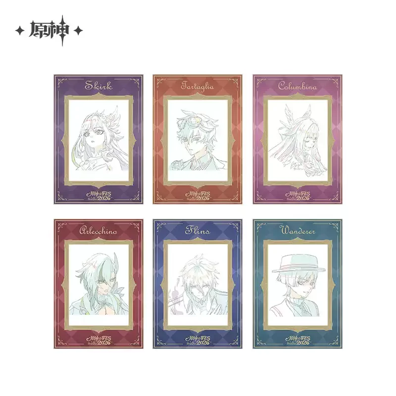 Pre-order Genshin Fes 2026 Carnival Gathering Reflective Card Set